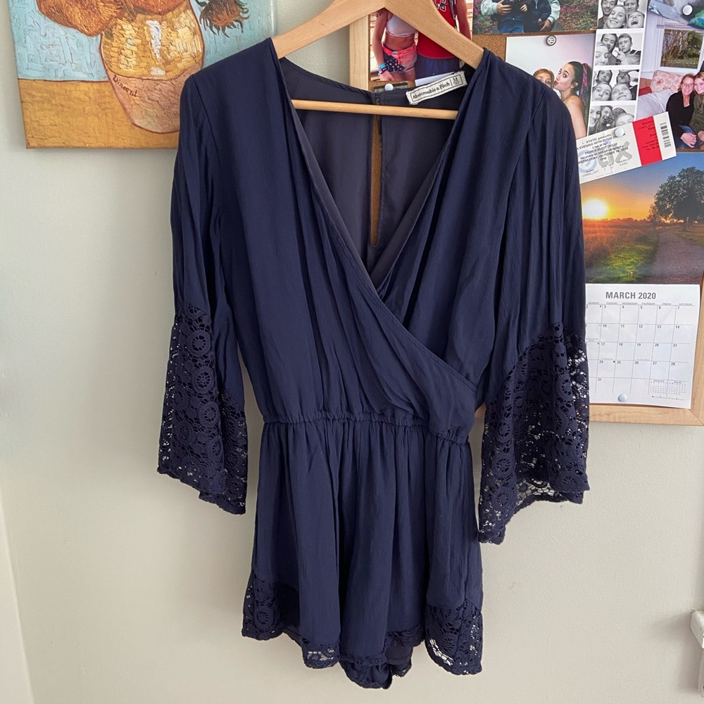 Navy Blue Romper